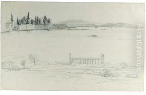 Studies The Villa Cicerone At Mola Di Gaeta Near Itri And Of Thetemple At Paestum