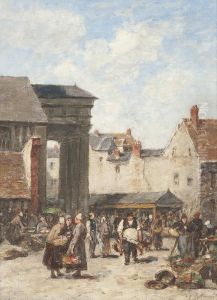 Marktszene by Louis Alexandre Dubourg