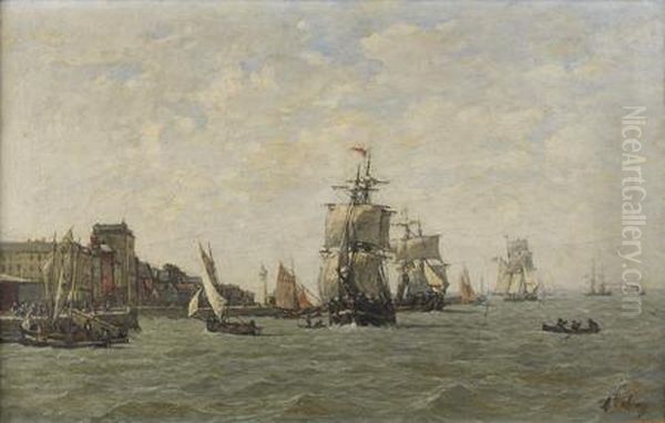 Navires Pres D'un Port - view 1