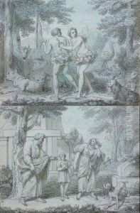 Une Paire : Adam Et Eve by Louis Fabricius Dubourg