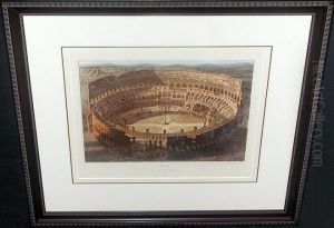 The Coliseum And Pyramid Of Caius Cestius by Matthew Dubourg