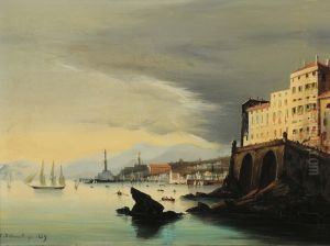 Veduta Di Genova Con La Lanterna