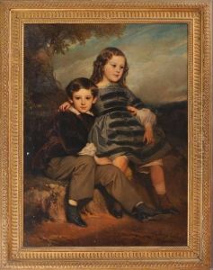 Siblings by Edouard Louis Dubufe