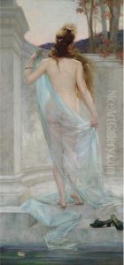 Diana Leaving Her Bath by Edouard-Marie-Guillaume Dubufe