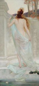 Diane Sortant De Son Bain by Edouard-Marie-Guillaume Dubufe