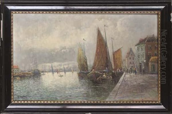 Boats In The Harbour - view 1