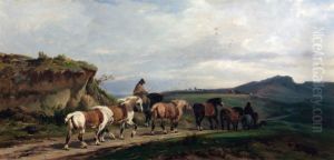 Le Convoi Des Chevaux by Albert-Lucien Dubuisson