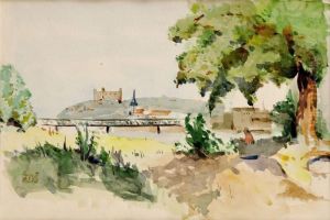 Pohlad Na Bratislavu Z Petrzalky by Duchajova-Svehlova Zela