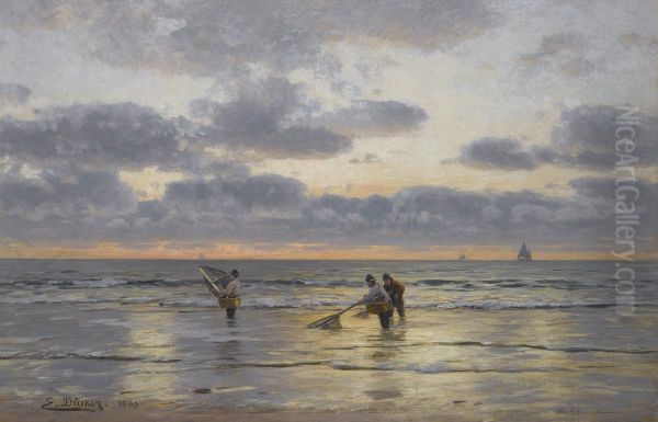 Fishing At Dawn - view 1