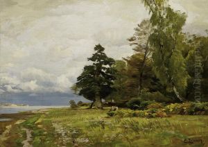 Summer Landscape By The Balticsea by Eugene Gustav Ducker
