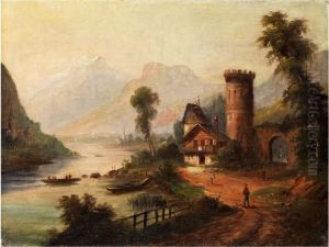 Landschaft Aus Der Umgebung Von Ahrensburg by Eugene Gustav Ducker