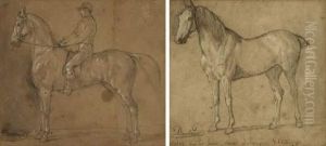 Etude De Cheval by Jean-Antoine Duclaux
