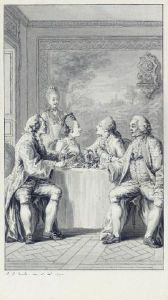 An Elegant Repast by Antoine Jean Duclos