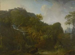 Landschaft Mit Wasserfall. 1826 by Joseph Julien