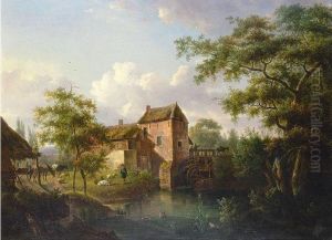 Landscape With Mill by Joseph Julien