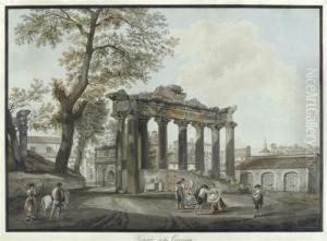 Le Temple De La Concorde by Abraham Louis R. Ducros
