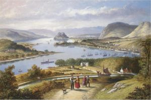 A View Of Perth With Dunbarton Rock Beyond by Thomas Dudgeon