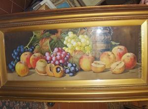 Still Life Of Fruit by Arthur Dudley