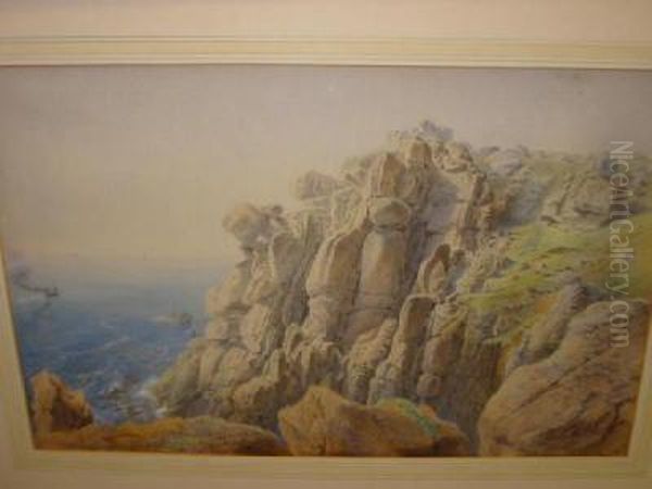Coastal Scene With Rocks In The Foreground - view 1