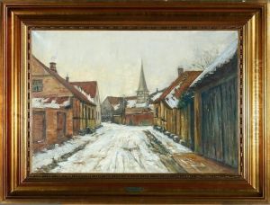 A Danish Street Scenery, Winter A Danish Street Scenery, Winter