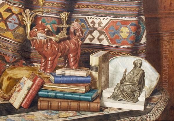 Still Life With Books And Oriental Objects - view 1