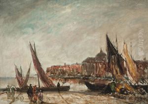 Figures On A Venetian Quay