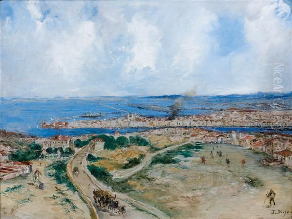 Vue De Marseille Depuis La Colline De Notre-dame De La Garde 
 Panneau - view 1