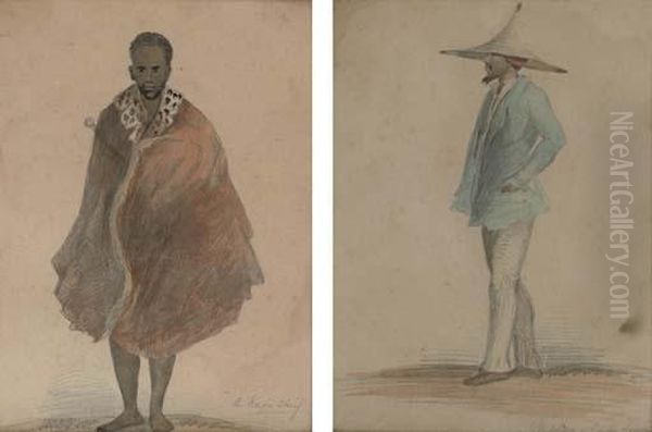 Four Sketches Of Cape Natives - view 1
