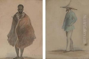 Four Sketches Of Cape Natives Four Sketches Of Cape Natives