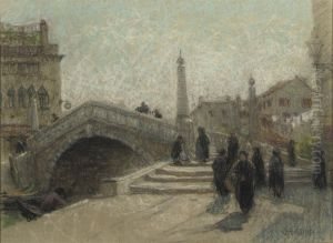 The Ponte Delle Guglie, Venice by John Robert Keitley Duff