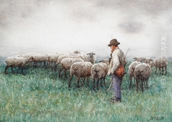 A Shepherd And His Flock - view 1