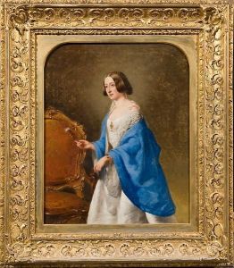 Portrait Of Elizabeth Rosenburg Of Bath, The Artist's Wife by William Duffield