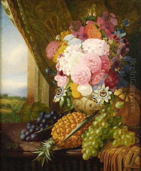 Still Life Of Summer Flowers - view 1