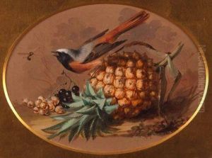 Pineapple And Berries On A Bank