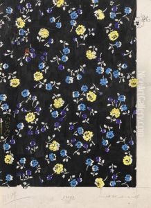 Semis De Roses Bleues Et Jaunes by Raoul Dufy
