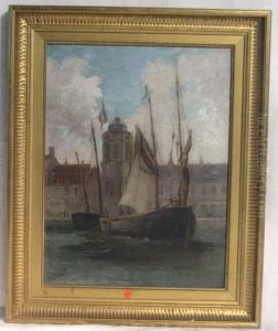 Le Bateau Quittant Le Port Le Bateau Quittant Le Port