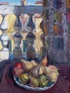 Nature Morte Devant La Balustrade