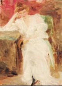 Jeune Femme Pensive by Georges Leon Dufrenoy