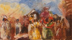 Depart Pour La Chasse by Charles Georges Dufresne