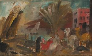 Paysage Exotique by Charles Georges Dufresne