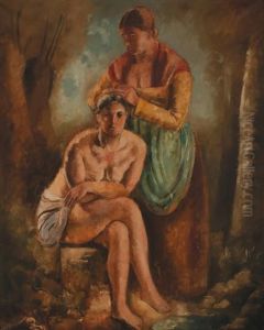 La Coiffure Ou La Toilette by Charles Georges Dufresne