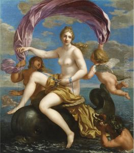 Le Triomphe De Galathee by Charles Alphonse Dufresnoy