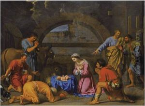 L'adoration Des Bergers by Charles Alphonse Dufresnoy