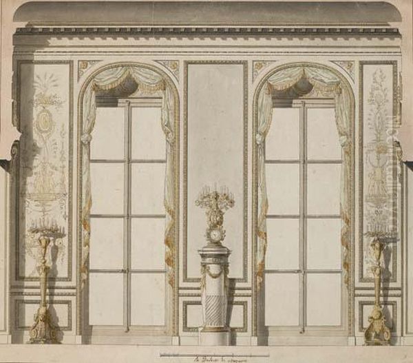 Projet Architectural Pour La Grande Galerie De L'hotel De Madame De Mazarin I Paris - view 1