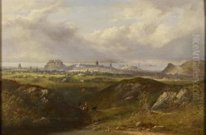 A Panoramic View Of Edinburgh From The South East by Henry G. Duguid