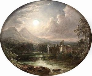 Melrose Abbey, Vale Of The Tweed, Moonlight
