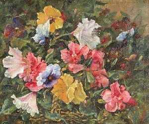 Flores.
Oleo Sobre Lienzo Adherido A Ta by Simon Duiker