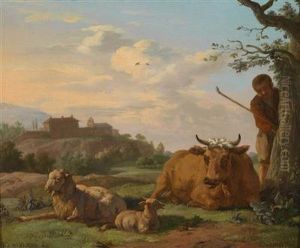 Campagna Landscape With Shepherd And Sheep