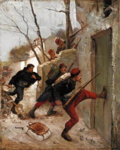 Surrounded! by Henri Ch. Etienne Dujardin-Beaumetz