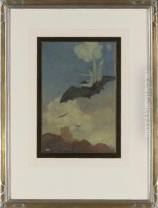 On The Bat's Back I Do Fly After Summer Merrily by Edmund Dulac